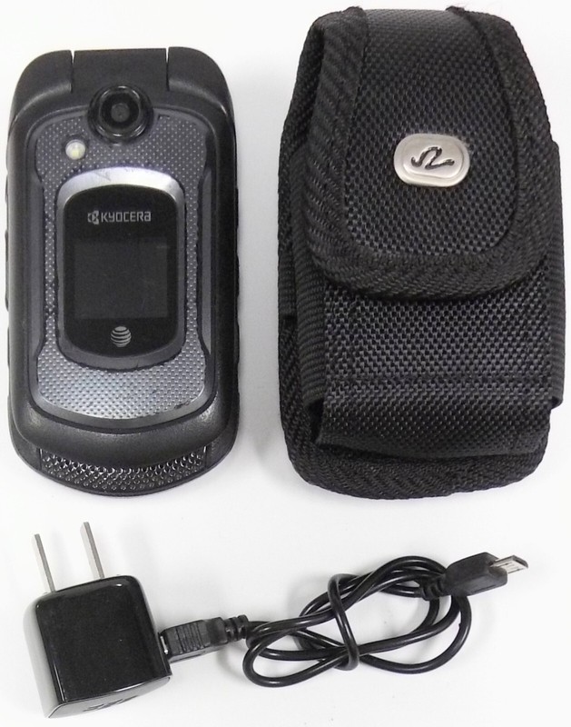 Kyocera DuraXE E4710 – Black and Gray ( AT&T ) 4G LTE Flip Smartphone