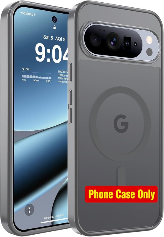 Magnetic Matte Case for Google Pixel 10 Pro XL 6.8-Inch, Grey, Slim Shockproof