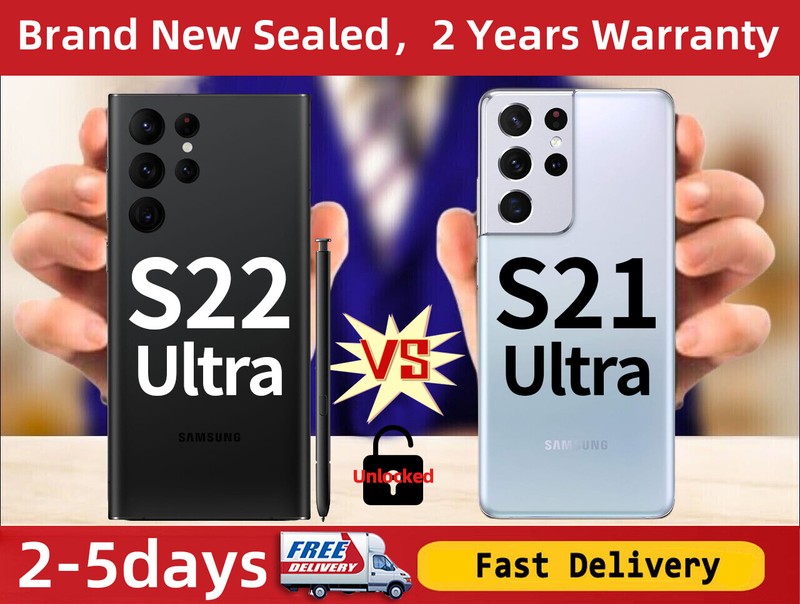 NEW Samsung Galaxy S21 Ultra 🆚S23 Ultra🆚S22Ultra 5G S22+ Unlocked 128GB-512G