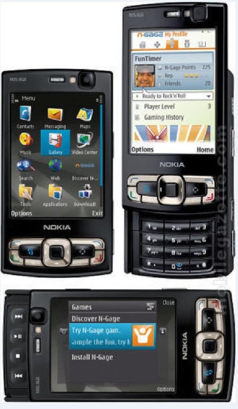 Original Black Nokia N95 8GB Mobile Phone 3G HSDPA 2100 WIFI GPS Unlocked