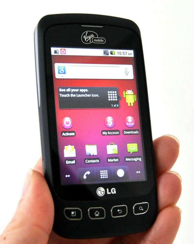 LG Optimus V VM670 Virgin Mobile Wireless Smartphone BLACK Android 3G Grade C