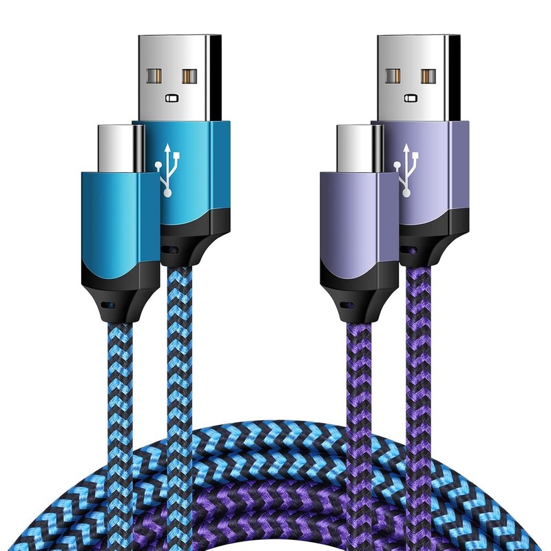 6FT USB-C Fast Charging Cable 2 Pack for Google Pixel 7 6 Pro and More