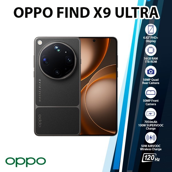 (New) OPPO Find X9 Ultra 5G Android Cell Phone (16GB+1TB/TUNDRA UMBER/Dual SIM)