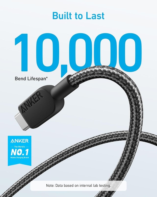 10ft USB-C Charger Cable (2 Pack) for iPhone 17, Samsung Galaxy Note Series gallery