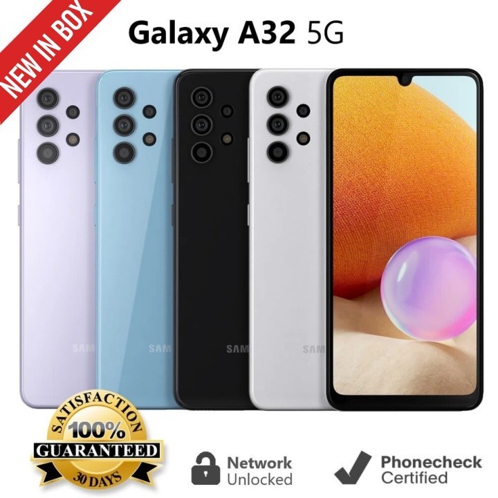 💯New Samsung Galaxy A32 5G SM-A326U1 64GB 4GB Black 6.5"GSM & CDMA Unlocked cn gallery