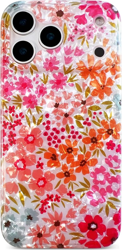 Case for iPhone 17 Pro Max 6.9&Prime; – Sparkle Bling Floral Design Scratch-Resistant