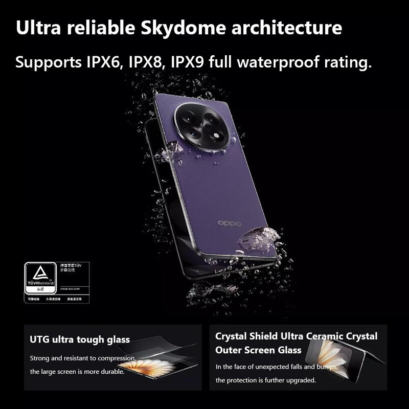 OPPO Find N5 5G Slim Folding Phone Satellite Snapdragon 8 Elite NFC 50MP IPX9 gallery
