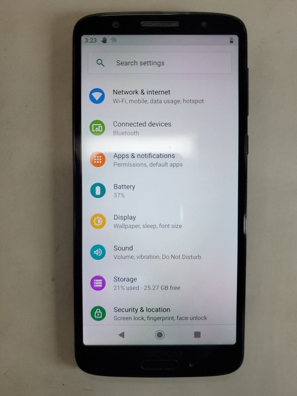 Motorola Moto G6 XT1925DL 32GB Deep Indigo TracFone Only, Minor Crack – – 3IDF