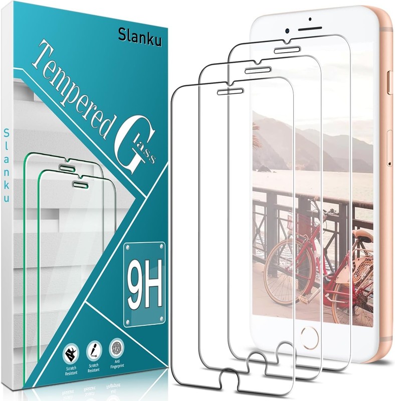 3PCS Screen Protector for iPhone 8 Plus 7 Plus 6S Plus 6 Plus Tempered Glass Ant