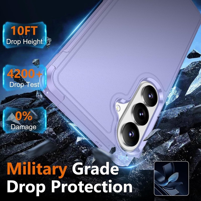 10 FT Military Grade Drop Protection Case for Samsung Galaxy S26 Plus, 2 Pack gallery