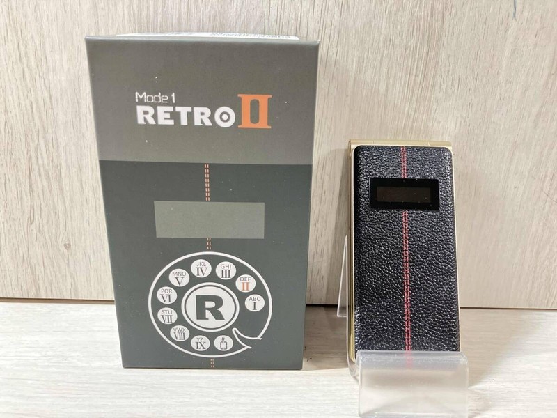 FREETEL MODE1 RETRO II Android flip Phone Unlocked BLACK Retro 2 Used