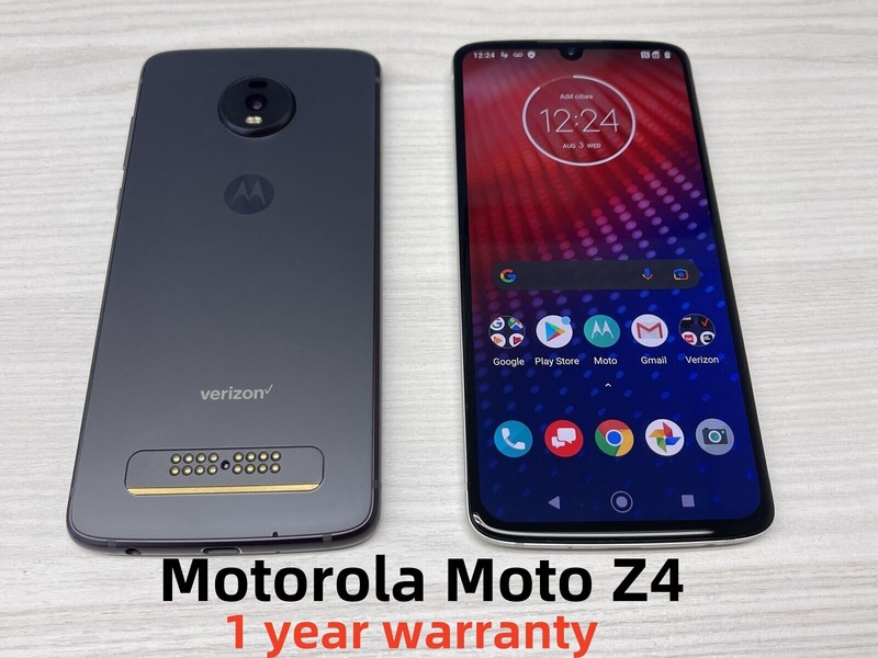 Motorola Moto Z4 XT1980-4 128GB 48MP 4G Unlocked Gobal Smartphone New Sealed