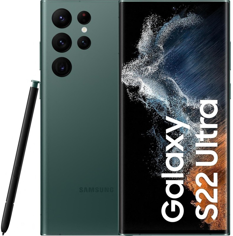 New Sealed Samsung S22 Ultra 5G SM-S908U 256GB 512GB Green eSIM Factory gallery