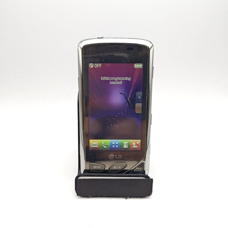 LG Chocolate Touch VX8575 Cellular Phone (Verizon) – Silver/Purple – ASIS #3371