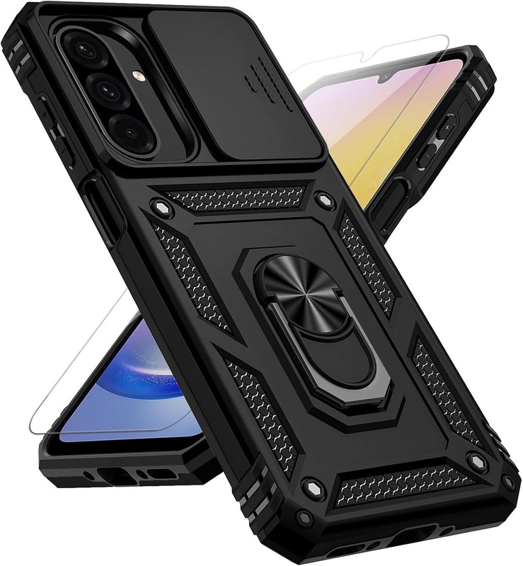 Samsung Galaxy A17 / Galaxy A26 5G Case with Slide Camera Cover and Kickstand