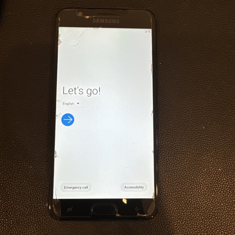 Samsung Galaxy J7 V SM-J737V 16GB Silver Smart Phone Android Verizon Fair Shape