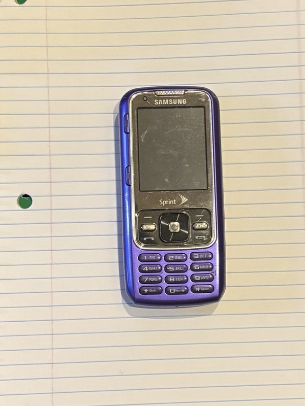 Samsung Rant SPH-M540 QWERTY Keyboard Slider Cell Phone 2.1" LCD, Single Camera