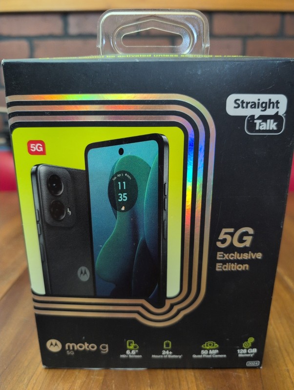 Motorola Moto G 5G 2024 128GB Black (Total Wireless/Straight Talk Rebrand) NEW