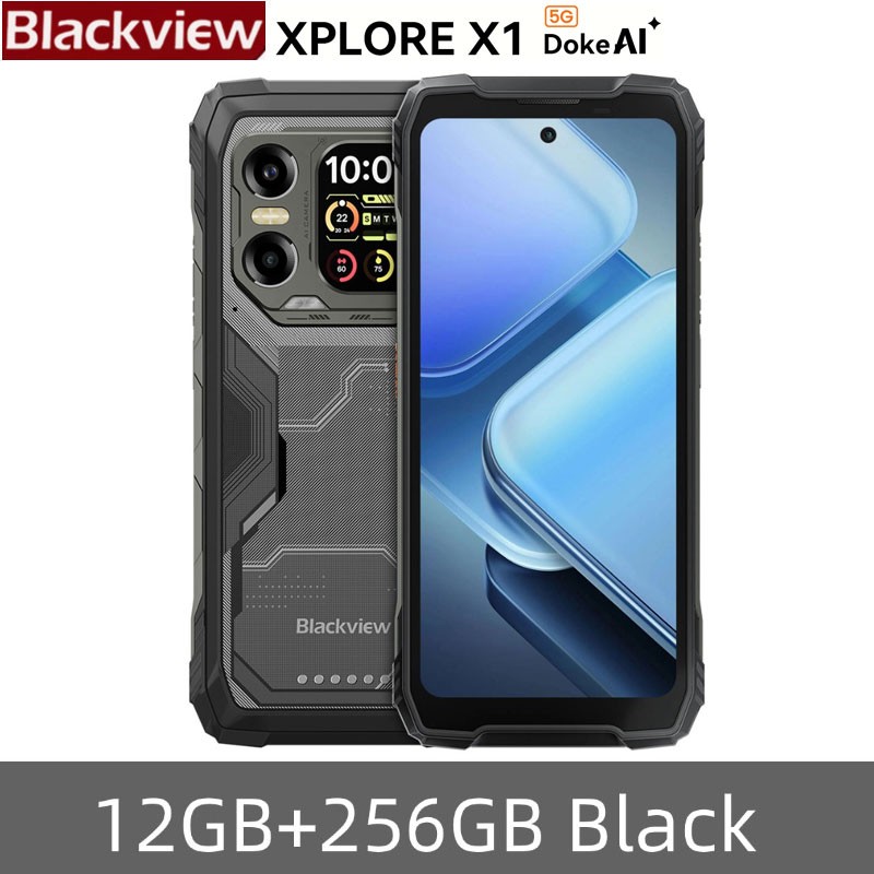Global Blackview XPLORE X1 5G AI Rugged Smartphone Android 15 Waterproof Mobile
