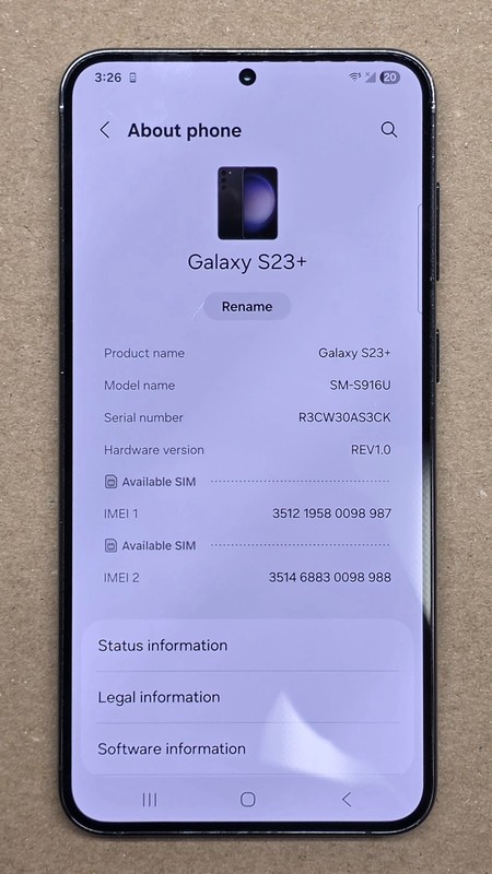 Samsung Galaxy S23+ Phantom Black 256GB Verizon