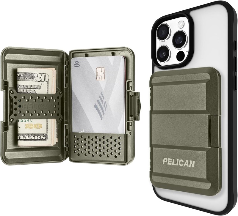 Pelican Wallet for iPhone – Heavy Duty MIL-STD Snap-On Phone Magnetic Wallet and
