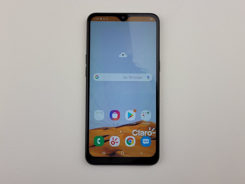 Samsung Galaxy A10s (SM-A107M) 32GB – Black (Claro) Smartphone – CRACKED – H7535