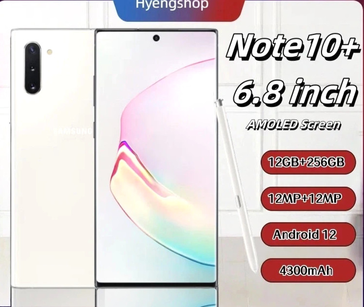 New Samsung Galaxy Note10+ Plus 256GB Factory Unlocked SM-N975U1 2 – Aura Glow –