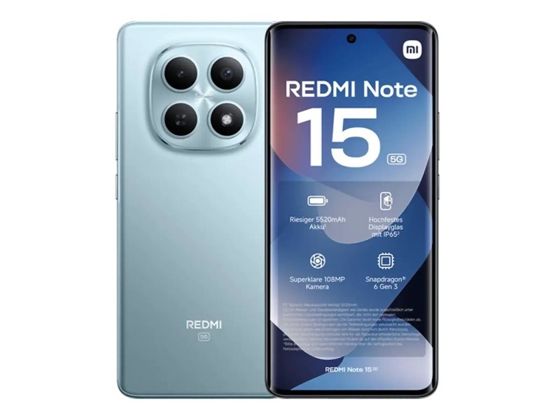 Xiaomi Redmi Note 15 Glacier Blue 256GB 5520mAh 17.2cm Smartphone 8 99937213