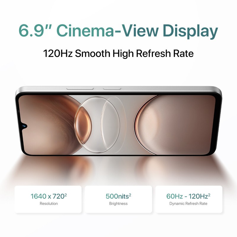 UMIDIGI G100A 4GB+4GB 128GB 6.9" Octa Core Unlocked Dual SIM Android Smartphone gallery