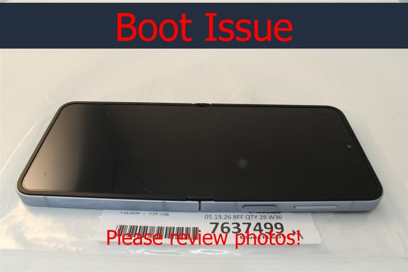 DEFECTIVE Samsung Galaxy Z Flip6 SM-F741U 512GB Blue – Unlocked 7637499