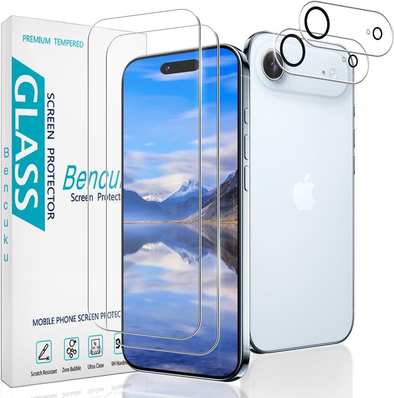 2PCS Screen Protector & Camera Lens Protector for iPhone Air/iPhone 17 Air 6.5 I