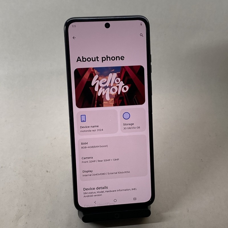 Motorola Razr 2024 256GB/8GB Gray XT2453-3 Factory Unlocked READ