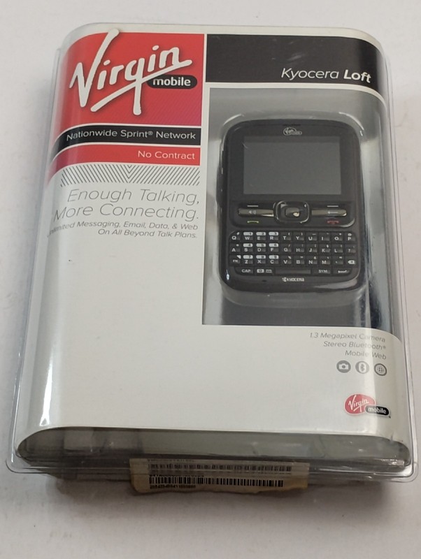 Virgin Mobile Kyocera Pre- Owned Black Unlocked Sealed