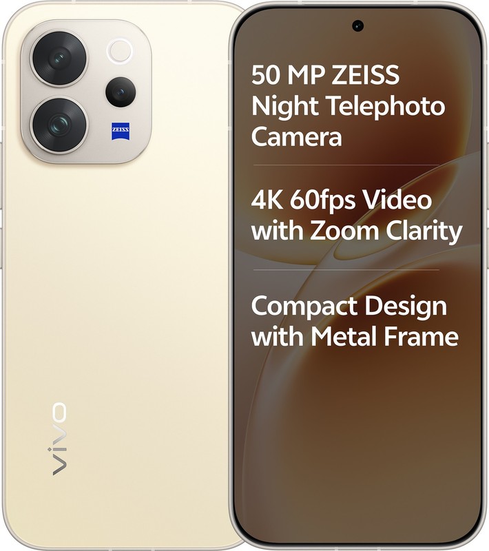Vivo V70 5G (12GB+256GB Yellow ) Snapdragon® 7 Gen 4 Processor Global Version.