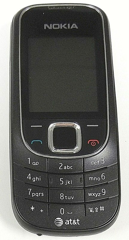 Nokia Classic 2320 – Black and Silver ( AT&T ) Cellular Phone