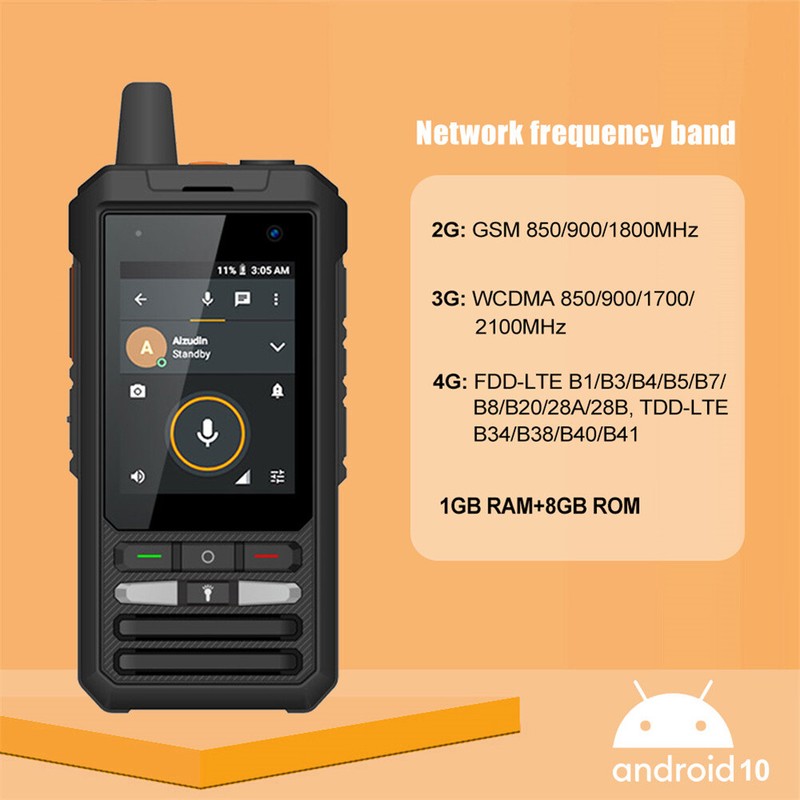 F80S 4G Android Smartphone PTT Handheld Walkie Talkie Waterproof Mobile Phones gallery