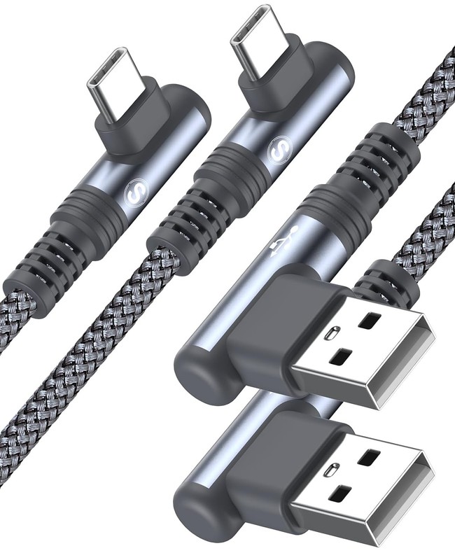 2-Pack Fast Charging USB to Type C Cable for iPhone 17 16 15 Pro Max Plus 3.3FT