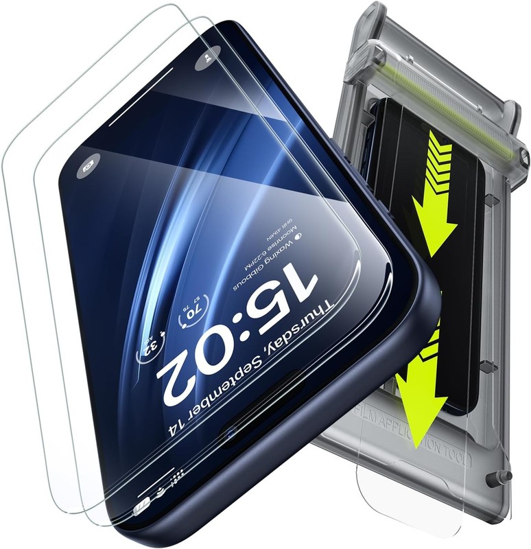 2PCS Screen Protector for iPhone 17 Pro Max 6.1 Inch Anti Scratch Case Friendly