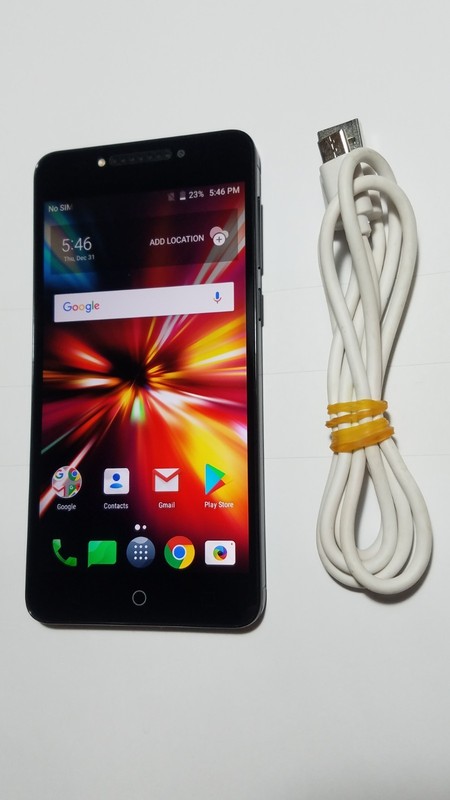 Rare Cricket Wireless Prepaid Alcatel 5085C Black Android Smartphone Cell Phone