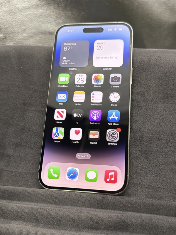 USED Apple iPhone 14 Pro Max 128GB Silver (UNLOCKED) Battery Health 81% -FAIR C