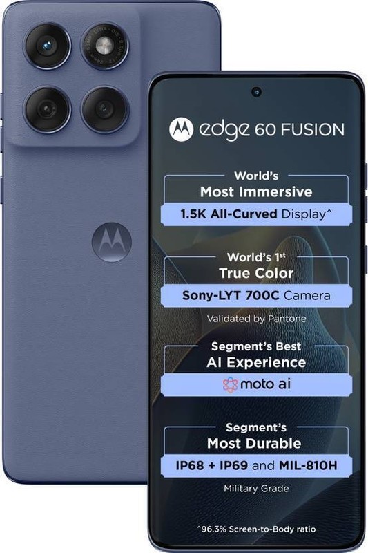Motorola Edge 60 Fusion 5G (Slipstream 256GB 8GB RAM) 6.67  » Global Version.