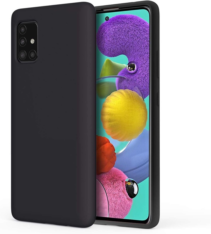 Case for Galaxy A51 5G, Dual Layer Hybrid Hard PC & Soft Silicone Gel Rubber Bum