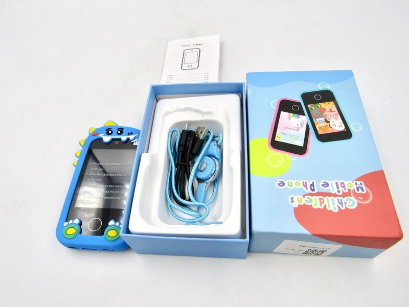 Children's Mobile Smart Phone Kids (w/ 32 SD Card) Blue & Dinosaur - NEW in Box gallery