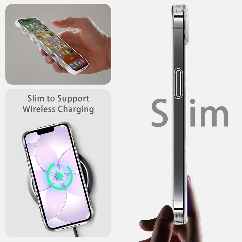 Clear Shockproof Hard PC Bumper Cover Case for iPhone 16e and 17e - JJGoo gallery