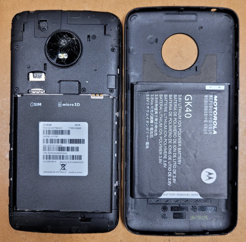 Motorola Moto E4 XT1767 - Black ( Verizon ) 4G VoLTE Android Smartphone - READ gallery