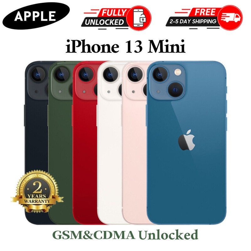 NEW in Apple iPhone SE/13/13 Mini/12 Mini 64/128/256GB Unlocked ALL COLOR&MEMORY