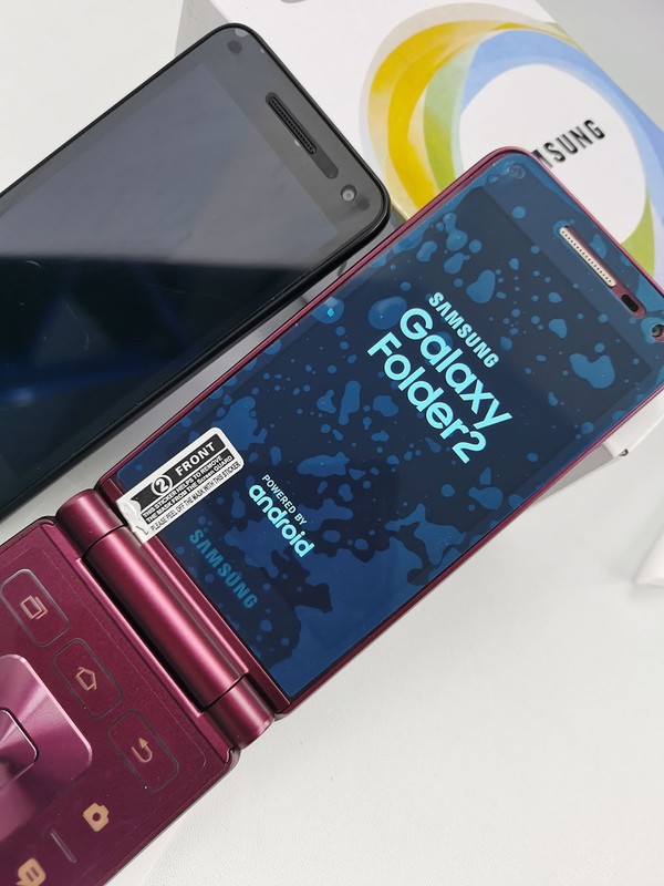Original Samsung Galaxy Folder 2 G1650 Dual SIM Unlocked 2GB+16GB Red Phone US gallery