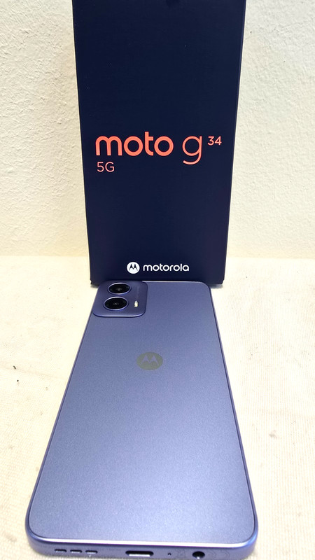 Motorola G34 5G Ice Blue 128GB + 4GB Dual-SIM Unlocked ***LOT OF 10 *** gallery