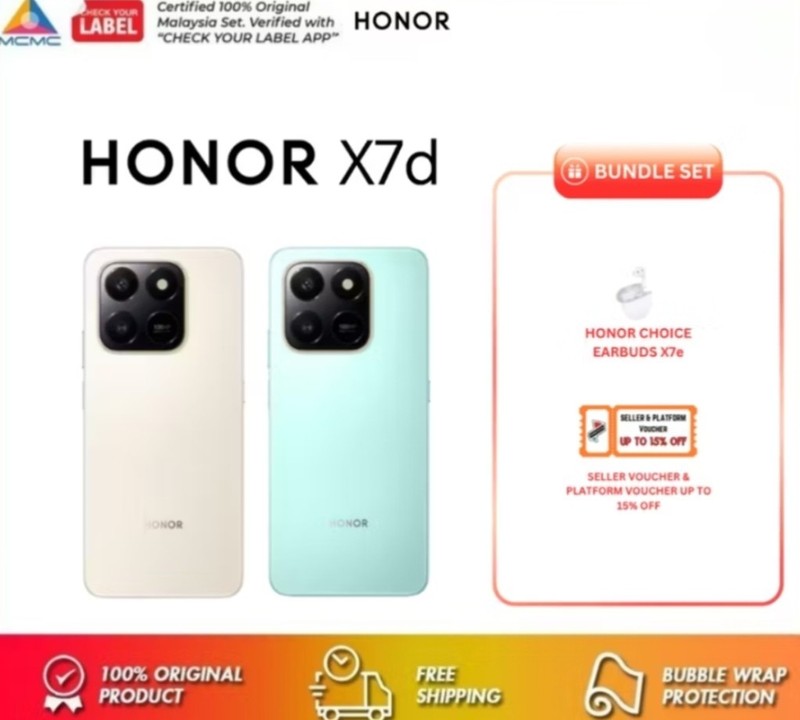 (New) HONOR X7d 8GB+512GB GOLD Dual SIM Octa Core Unlocked Android Cell Phone