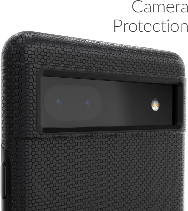 Dual Guard for Google Pixel 6a Case, Shockproof Protection Dual Layer Case - Bla gallery